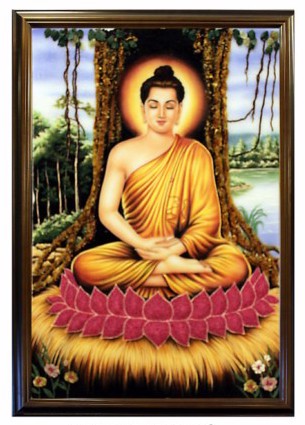 Tranh Đá Quý Chân Dung Phật Thích Ca