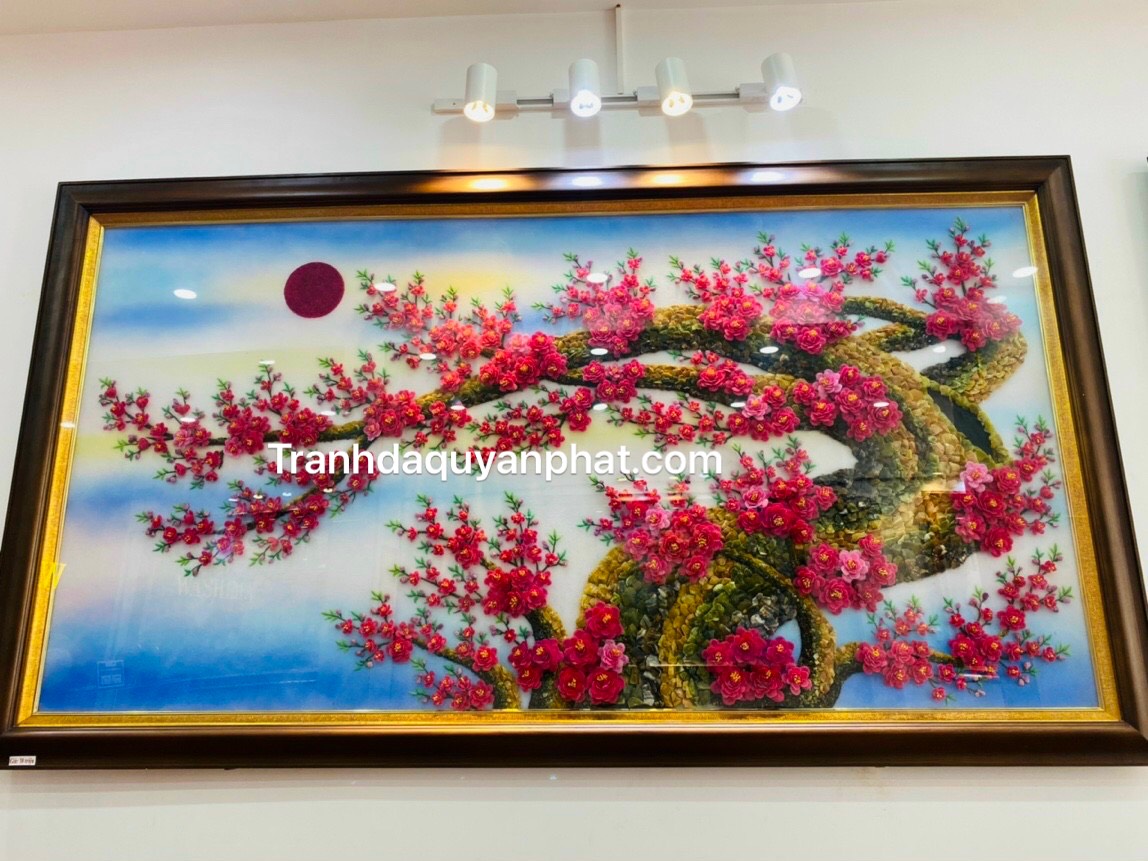 Tranh Đá Quý Đào Giáng Long