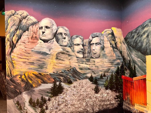 vẽ tranh tường các đời tổng thống mỹ